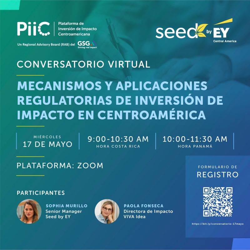 Conversatorio: Mecanismos y aplicaciones regulatorias de inversión de impacto en Centroamérica