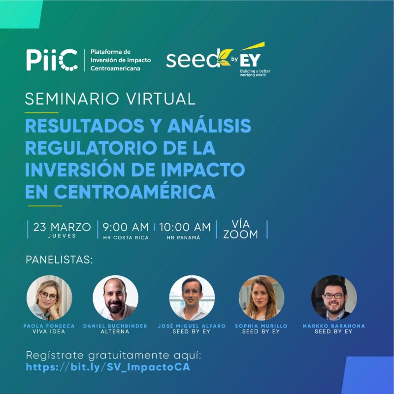 Seminario virtual: Resultados y análisis regulatorio de la inversión de impacto en Centroamérica